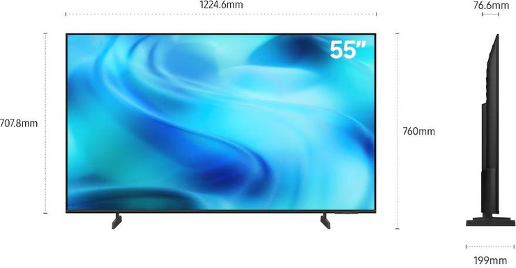 טלוויזיה חכמה 55" Samsung 4K UHD סמסונג Crystal UHD UE55U8000HUXIL