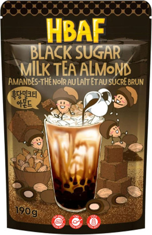 HBAF Milktea Almond שקדים מצופים בטעם תה וסוכר חום