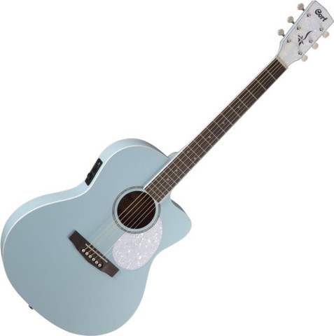 גיטרה אקוסטית מוגברת בצבע תכלת Jade Classic SKOP
