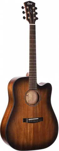 גיטרה אקוסטית מוגברת + נרתיק CORE-DC AMH OPBB Mahogany