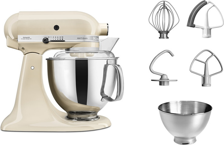 מיקסר מקצועי 2 קערות KitchenAid קיטשן אייד Artisan 5KSM175IAC שקד