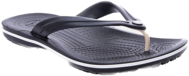 Crocs Crocband Flip - נעלי אצבע לגברים ולנשים קרוקס בצבע שחור