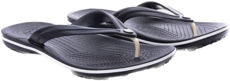 Crocs Crocband Flip - נעלי אצבע לגברים ולנשים קרוקס בצבע שחור