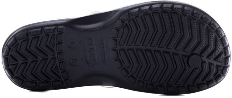 Crocs Crocband Flip - נעלי אצבע לגברים ולנשים קרוקס בצבע שחור