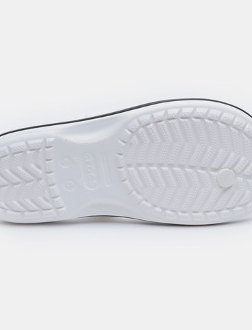 Crocs Crocband Flip - נעלי אצבע לגברים ולנשים קרוקס בצבע לבן