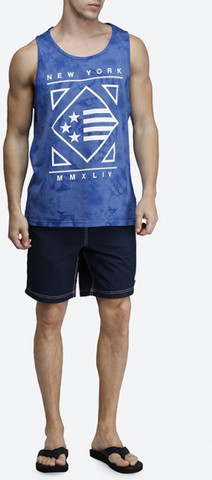 בגד ים  Nautica לגברים דגם 8" Signature