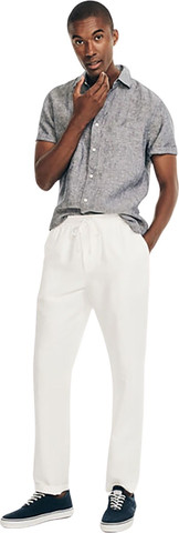 מכנסי פשתן לגבר דגם  LINEN PULL-ON