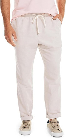 מכנסי פשתן Nautica גזרת Classic Fit