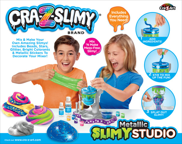 ערכת Cra-Z-Slimy Metallic Slimy Studio מבית Cra-Z-Art