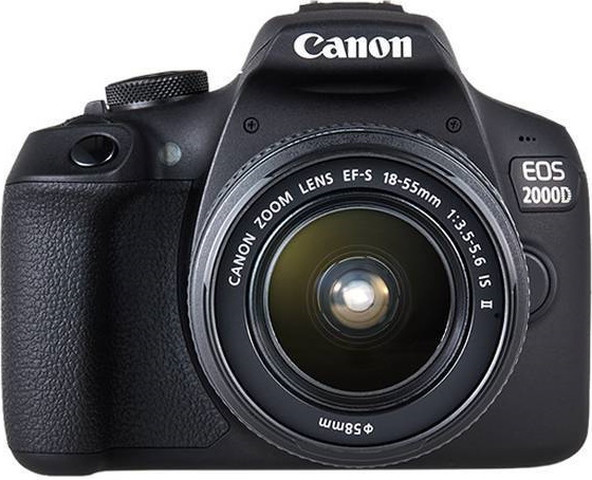 מצלמה דיגיטלית EOS 2000D DSLR + עדשת Canon EF-S 18-55mm קנון Canon 2000D BK + EF18-55 SEE DC