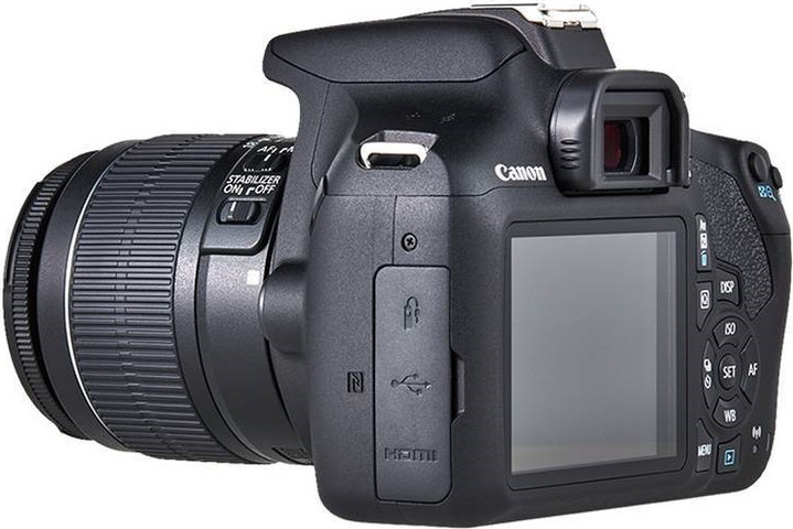 מצלמה דיגיטלית EOS 2000D DSLR + עדשת Canon EF-S 18-55mm קנון Canon 2000D BK + EF18-55 SEE DC