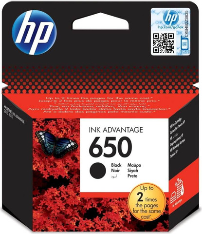 ראש דיו שחור מקורי HP אייץ' פי CZ101AE 650