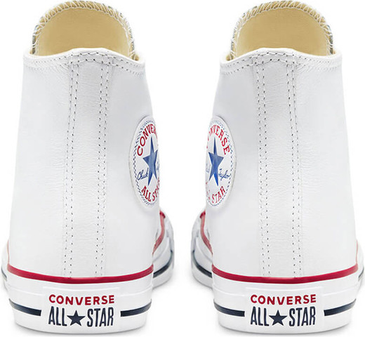 נעלי אולסטאר עור גבוהות Chuck Taylor Hi Leather - קונברס אולסטאר - White