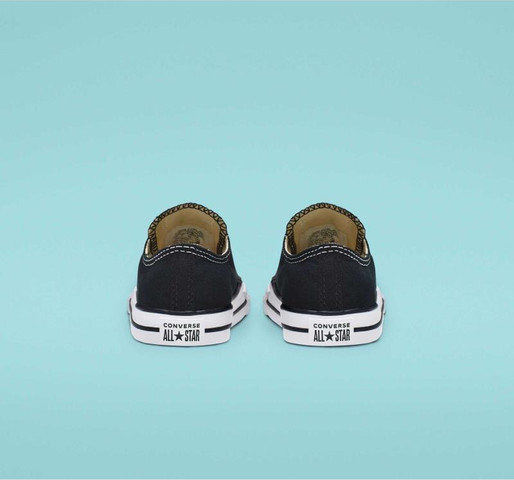 נעלי סניקרס קונברס אולסטאר Converse Allstar All-Star 7J235 CHUCK TAYLOR ALL STAR TODDLER LOW TOP BLACK נעלי אופנה
