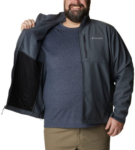 מעיל סופטשל לגברים Ascender Softshell Big M Graphite