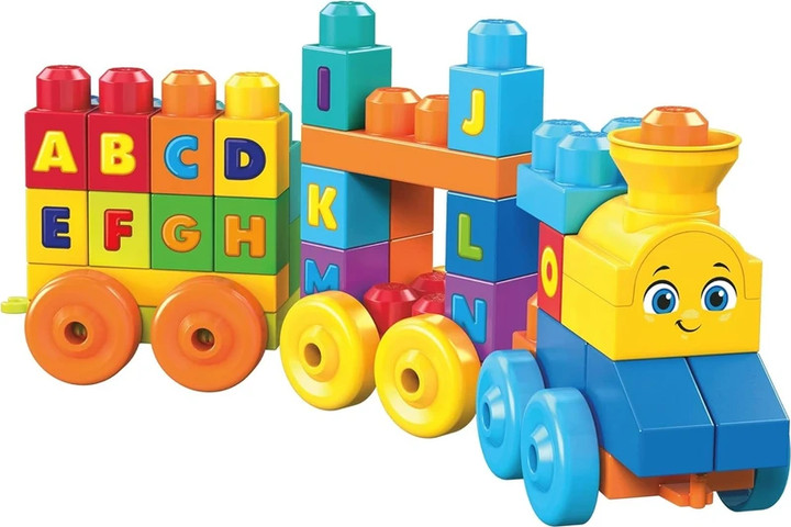 מגה בלוקס רכבת מוזיקלית אותיות 50 חלקים - Fisher Price