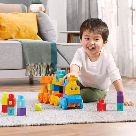 מגה בלוקס רכבת מוזיקלית אותיות 50 חלקים - Fisher Price