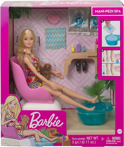 מארז ברבי מכון יופי / ספא מניקור פדיקור Barbie