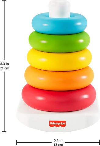 מגדל טבעות מפלסטיק - Fisher price