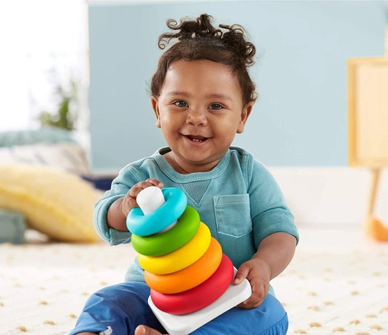 מגדל טבעות מפלסטיק - Fisher price