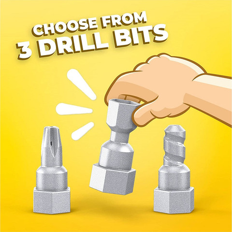 מגה בלוקס מארז בנייה עם מברגה - Mega Bloks Lil Building Drill Set