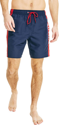 בגד ים  Nautica לגברים דגם Ustainably Crafted 8