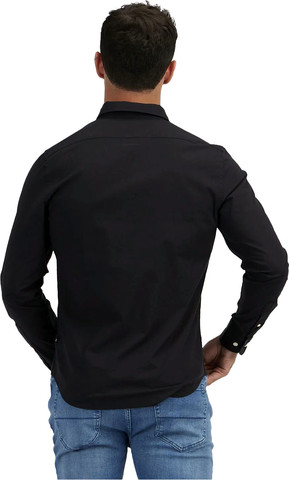 חולצה מכופתרת Nautica לגברים בד סטרץ' גזרת Tailored Fit