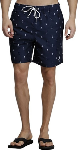 בגד ים Nautica לגברים דגם 8" Signature