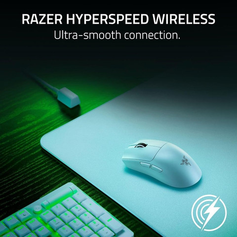 עכבר גיימינג אלחוטי Razer Viper V3 Pro בצבע לבן