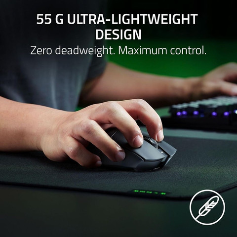 עכבר גיימינג ארגונומי אלחוטי Razer DeathAdder V3 HyperSpeed - שחור