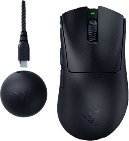עכבר גיימינג ארגונומי אלחוטי Razer DeathAdder V4 Pro - שחור
