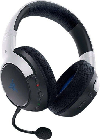 אוזניות גיימינג אלחוטיות Razer Kaira X HyperSpeed - מתאימות ל-PlayStation - צבע לבן/שחור