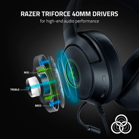 אוזניות גיימינג Razer Kraken V3 X Gaming Over-ear