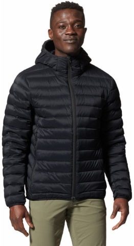 מעיל פוך לגברים Deloro Down F/Z Hoody Black