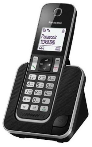טלפון אלחוטי בעברית Panasonic פנסוניק KX-TGD310MBB