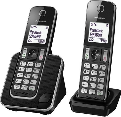 טלפון אלחוטי בעברית עם שלוחה Panasonic פנסוניק KX-TGD312MBB