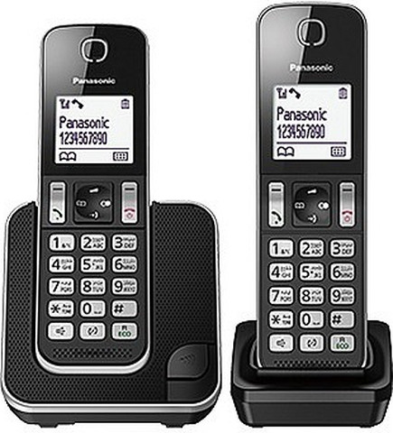 טלפון אלחוטי בעברית עם שלוחה Panasonic פנסוניק KX-TGD312MBB