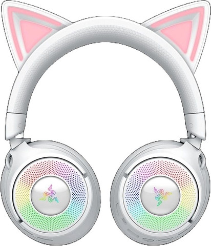 אוזניות גיימינג אלחוטיות Razer Kraken Kitty V2 BT Quartz