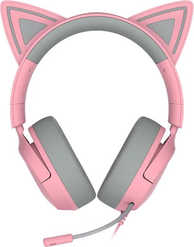 אוזניות גיימינג Razer Kraken Kitty V3 X בצבע ורוד