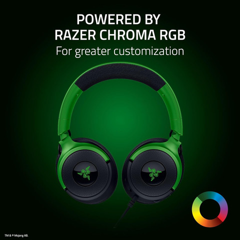 אוזניות גיימינג חוטיות - Razer Kraken V4 X Minecraft Edition