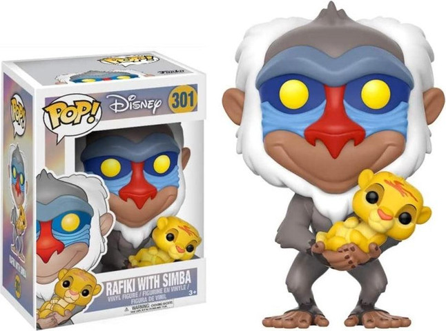 בובת פופ רפיקי עם סימבה מלך האריות | Funko Pop Rafiki With Simba Lion King 301