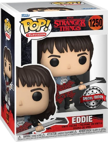 בובת פנקו פופ טלויזיה: Television: Eddie Stranger Things דברים מוזרים אדי עם גיטרה
