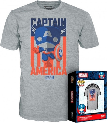 חולצת T פנקו פופ: Captain America