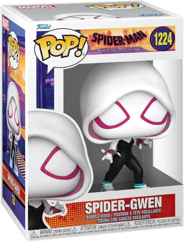 בובת פאנקו פופ מארוול: Marvel: Spider-Man: Across The Spider-Verse Gwen - ספיידרמן במרחבי הספיידר ורס עם גלימה