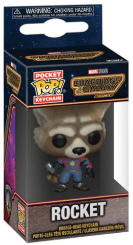 מחזיק מפתחות פופ: Keychain: Guardians of the Galaxy 3 - Rocket שומרי הגלקסיה 3 רוקט