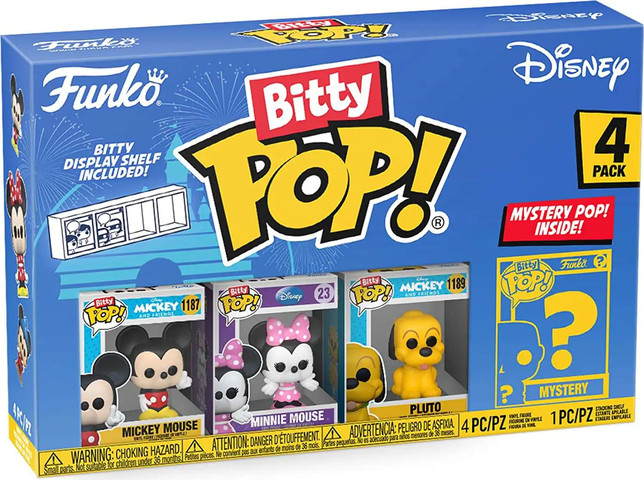 ביטי פופ! - מארז 3 דמויות + דמות בהפתעה Bitty POP! Disney Classics # 1 - דיסני קלאסיק 1
