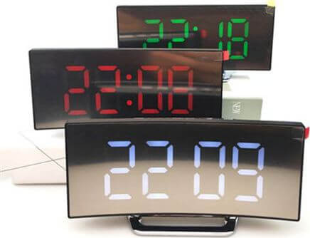 שעון דיגיטלי קעור חשמלי NY-3261 אדום