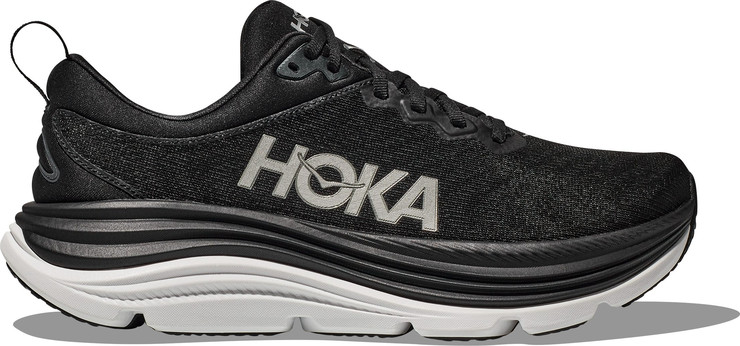 HOKA Gaviota Wide 5 - נעלי ספורט גברים הוקה גביוטה 5 רחבות בצבע שחור/לבן