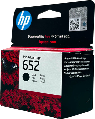 ראש דיו מקורי שחור HP 652