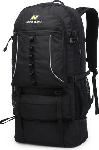 תיק גב The Nomad™ Pro 45+10L מתרחב ועמיד במים - שחור